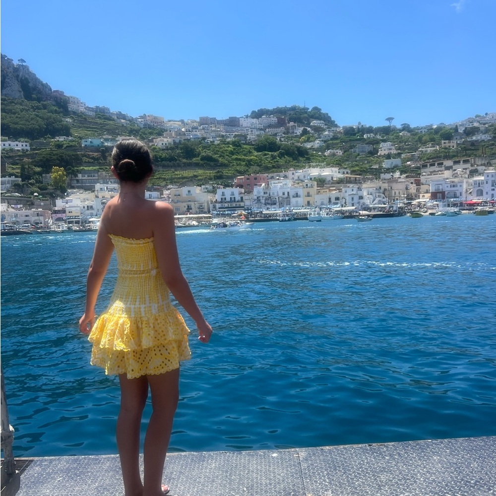 Yellow Ruffled Sundress